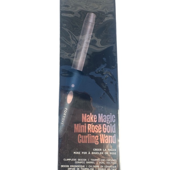 Foxie Mini Rose Gold Curling Wand - Picture 1 of 2